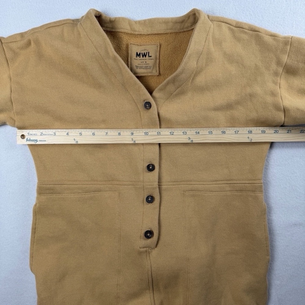 Madewell MWL Women's Betterterry Coverall Jumpsuit Onesie Heather Pepper Small - Picture 4 of 12
